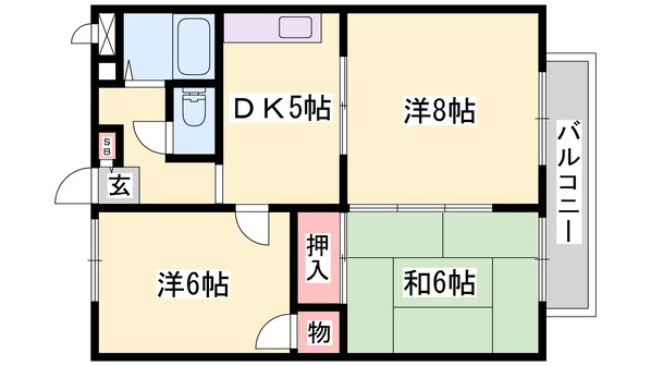 別府駅 徒歩18分 2階の物件間取画像